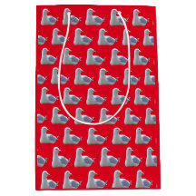 Seagull Laying Down Red