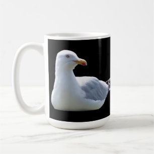 Seagull Laying Down Sunbathing Add Text Mug