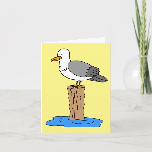 Seagull Love You Funny Mother's Day Holiday Card (Front)