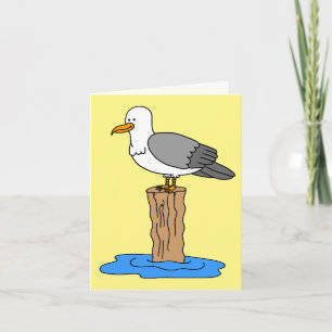 Seagull Love You Funny Valentine's Day Holiday Card