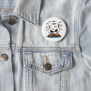 Seagull Mum Funny Personalised 6 Cm Round Badge