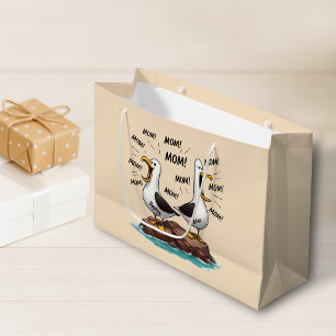 Seagull Mum Funny Personalised Large Gift Bag