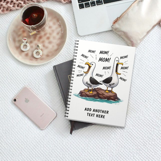 Seagull Mum Funny Personalised Notebook (Creator Uploaded)
