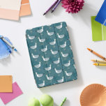 Seagull Nautical iPad Pro Cover<br><div class="desc">Cute and fun seagull bird pattern on a teal green background.  Original art by Nic Squirrell.</div>