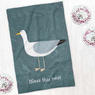 Seagull Nautical Tea Towel
