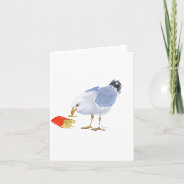 Seagull note card (Front)