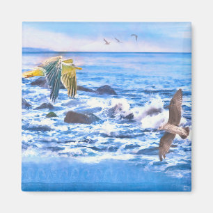SEAGULL OCEAN PLAYGROUND MAGNET