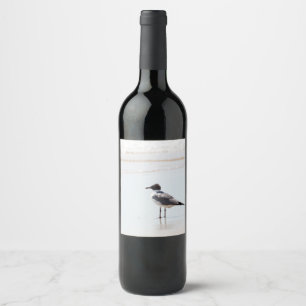 Seagull on the Beach Classic Wine Label