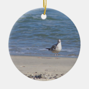 Seagull on the Beach Ornament