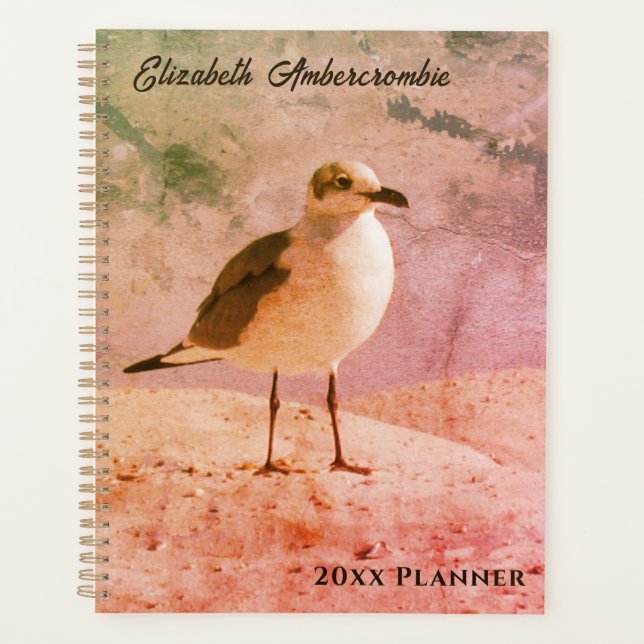 Seagull on the Beach Yearly Planner (Front)