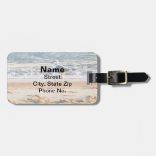 Seagull on Virginia Beach at Dawn Luggage Tag