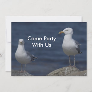 Seagull Party invitation