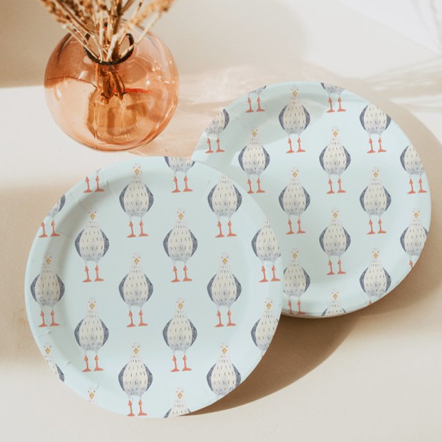 Seagull Pattern  Paper Plate (Creator Uploaded)