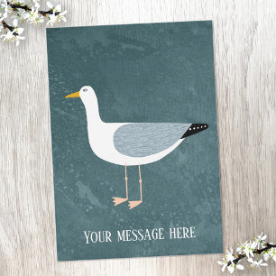 Seagull Personalised Flat Card