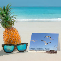 Seagull Photography Beautiful Beach Happy Birthday