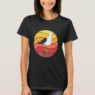 Seagull Retro Sunset Sea Gulls Seagulls T-Shirt