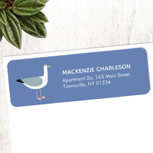 Seagull Return Address Label