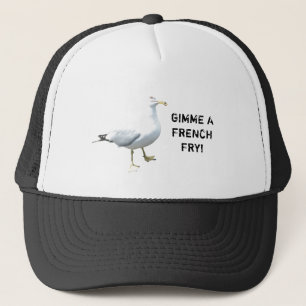 Seagull says Gimme a French Fry Trucker Hat