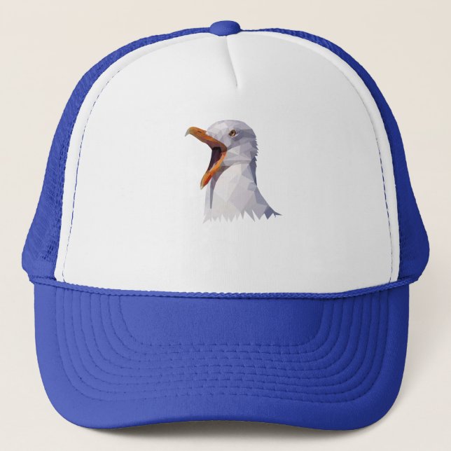 Seagull Sea Bird North German Animal Motif Gift Trucker Hat (Front)