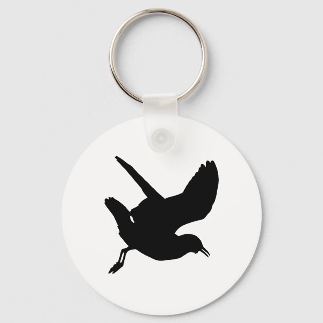 Seagull Silhouette Key Ring (Front)
