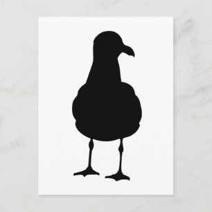 Seagull Silhouette Postcard