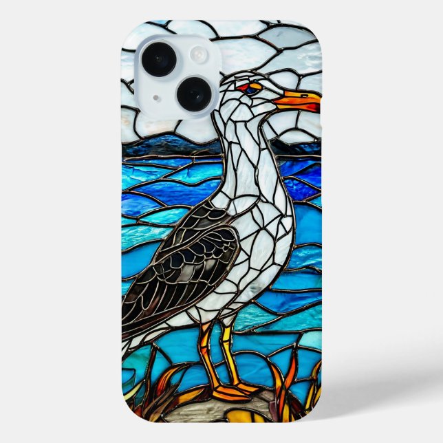 Seagull stained glass Case-Mate iPhone case (Back)