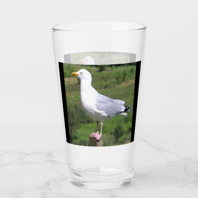 Seagull Standing  Glass (Front)