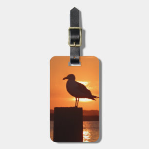 Seagull Sunset Luggage Tag