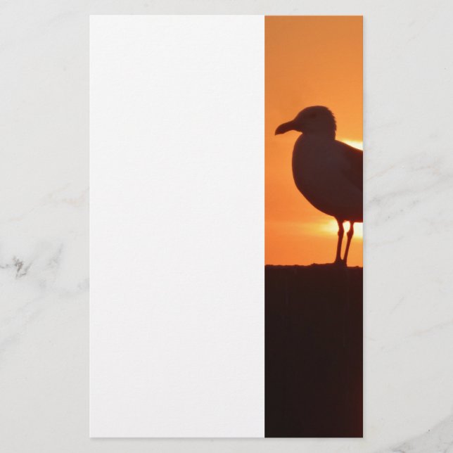 Seagull Sunset Stationery (Front)