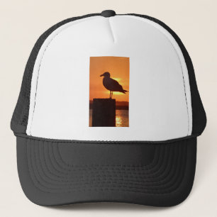 Seagull Sunset Trucker Hat