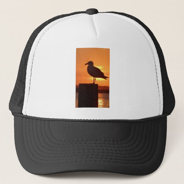Seagull Sunset Trucker Hat (Front)