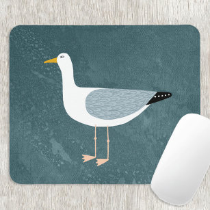 Seagull Teal Mouse Pad