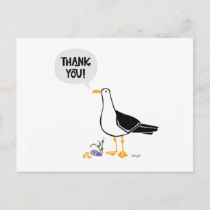 Seagull Thank You Postcard
