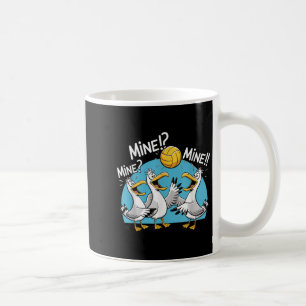 Seagull Volleyball Mine Mine Beach Bird Ocean Love Coffee Mug