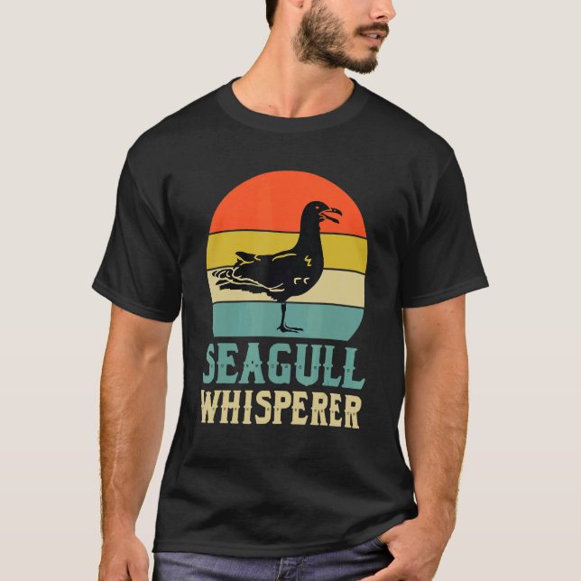Seagull Whisperer Sea Gull Love Beach Bird T-Shirt (Front)