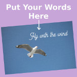 Seagull White Grey Blue Inspiration Photo Tissue Paper<br><div class="desc">Elevate your gift-giving or decoupage projects and add a touch of inspiration with this exquisite tissue paper. As you unfold this paper, you'll find a stunning image capturing a Seagull in flight, seen from below, with its wings outstretched against a backdrop of the most serene blue sky. The bird has...</div>