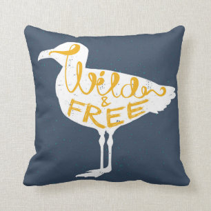 Seagull   Wild And Free Cushion