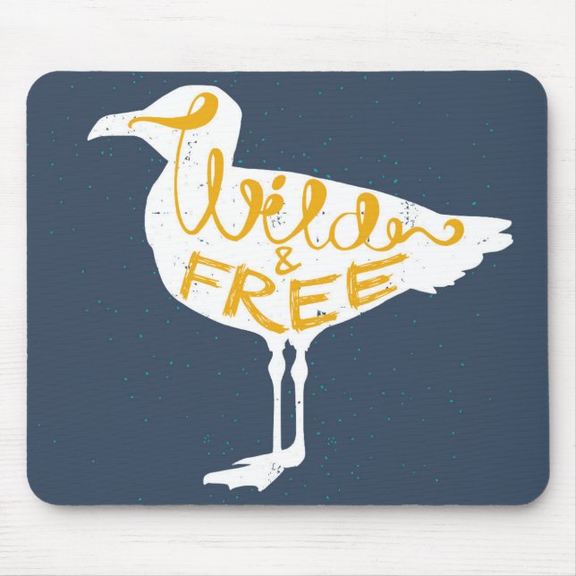Seagull | Wild And Free Mouse Pad (Front)