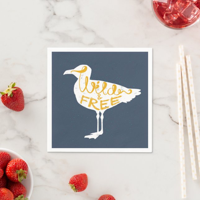 Seagull | Wild And Free Napkin (Insitu)