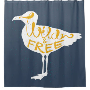 Seagull   Wild And Free Shower Curtain