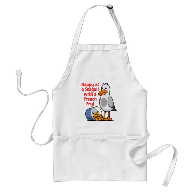 Seagull with French Fry Standard Apron (Front)