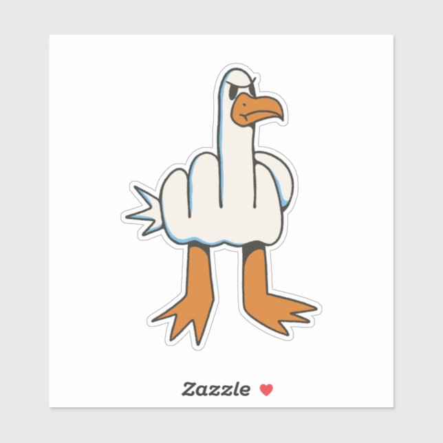 SEAGULL WITH MIDDLE FINGER BODY  (Sheet)