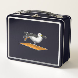 Seagull Yoga Meditation Fitness Metal Lunch Box