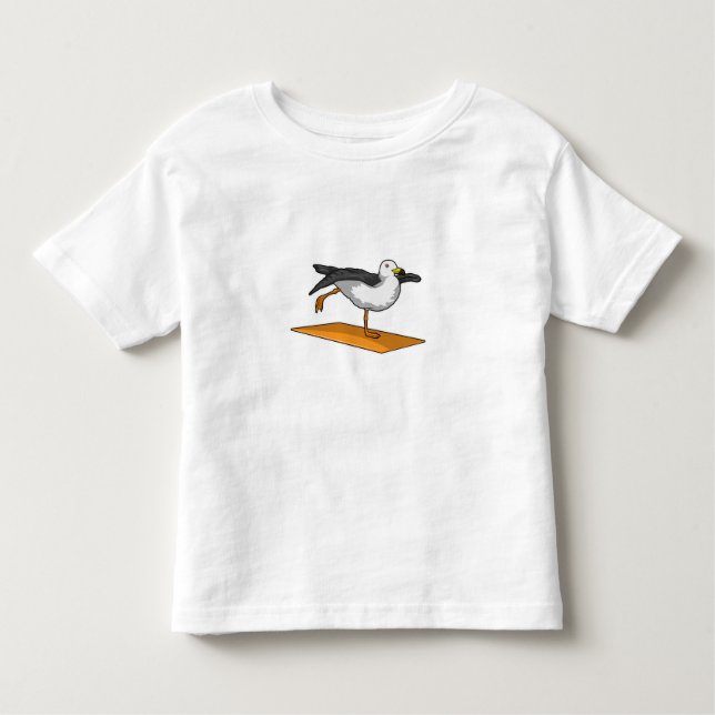 Seagull Yoga Meditation Fitness Toddler T-Shirt (Front)