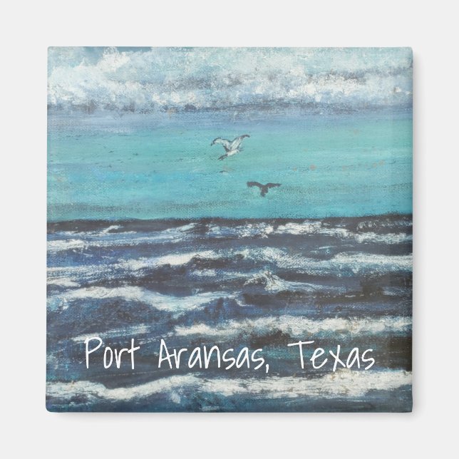 Seagulls at Sunset Magnet (Front)