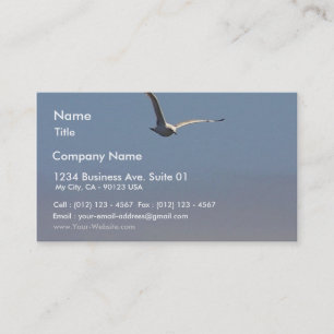 Seagulls Clouds Sky Business Card