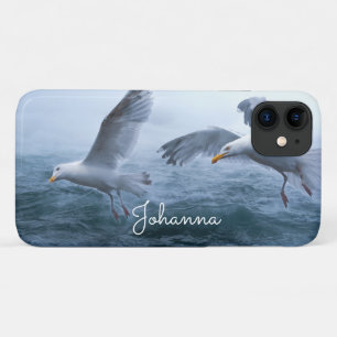 Seagulls Flight over the Sea iPhone 11 Case