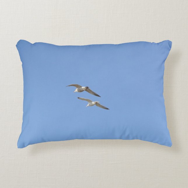 Seagulls Flying High - Decorative Cushion (Front)