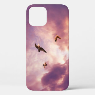 Seagulls flying in a sunset sky Case-Mate iPhone c 12 Case