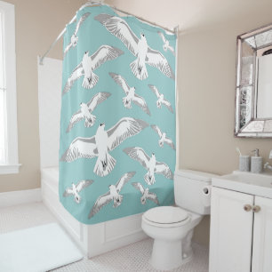 Seagulls Galore Shower Curtain
